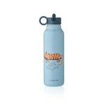 Liewood - Trinkflasche Falk Tiger/Beach Blue L