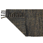 Liv Interior - Teppich Kelim Dhaka Jute schwarz