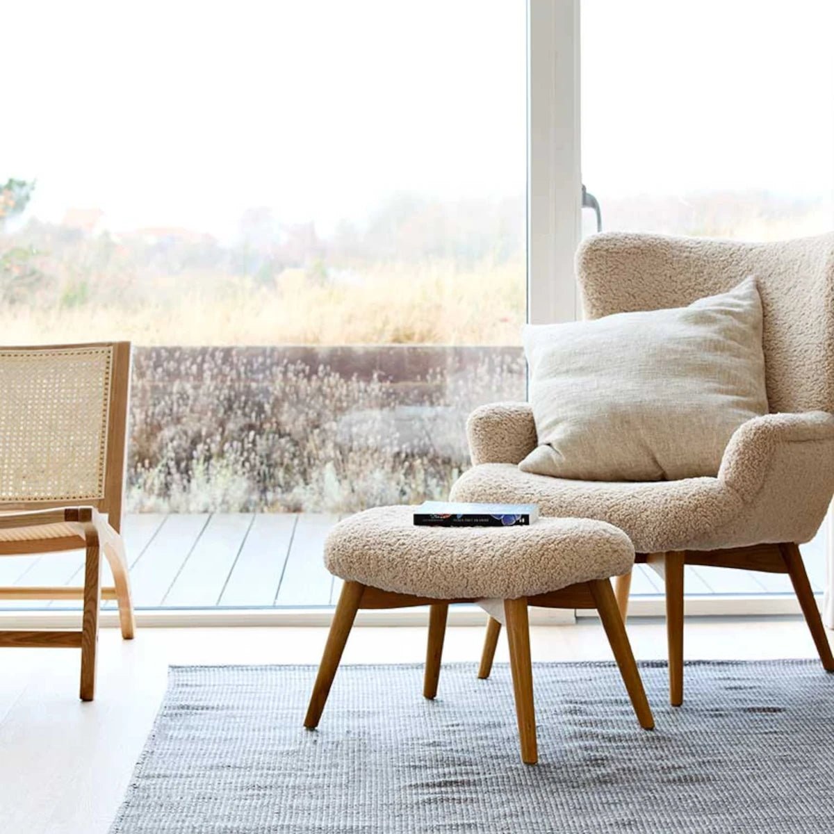 Liv Interior - Teppich PET MELANGE dunkelgrau

