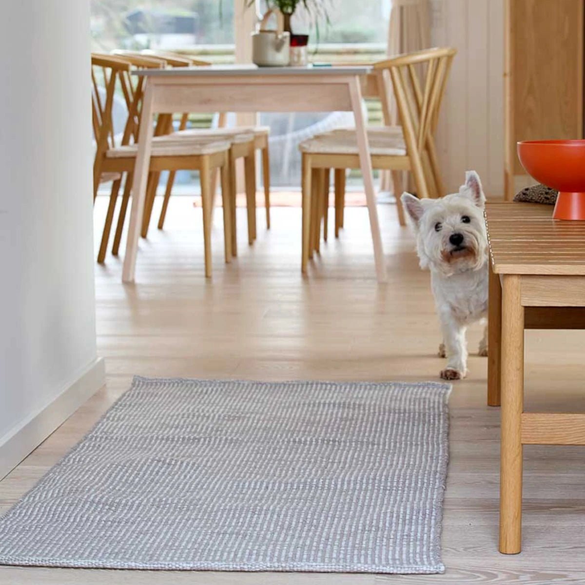 Liv Interior - Teppich PET MELANGE hellgrau

