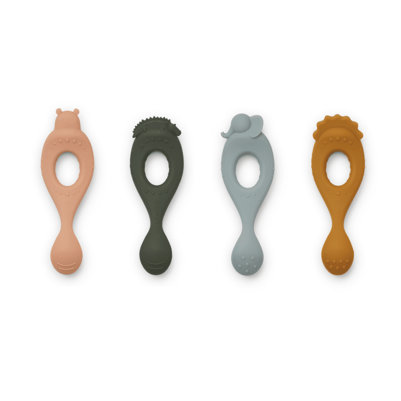 Löffel - Liva Safari/rose multi mix 4er Set von Liewood