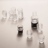 Trinkglas - Ripple klar 4er Set