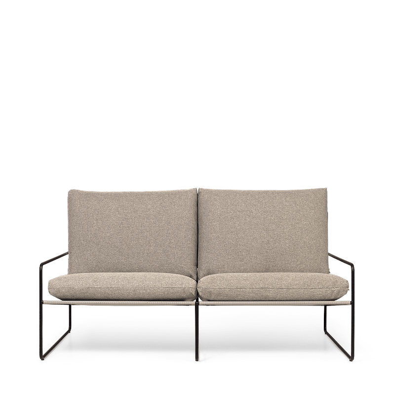 Lounge 2 Seater - Desert Dolce black/dark sand von Ferm Living