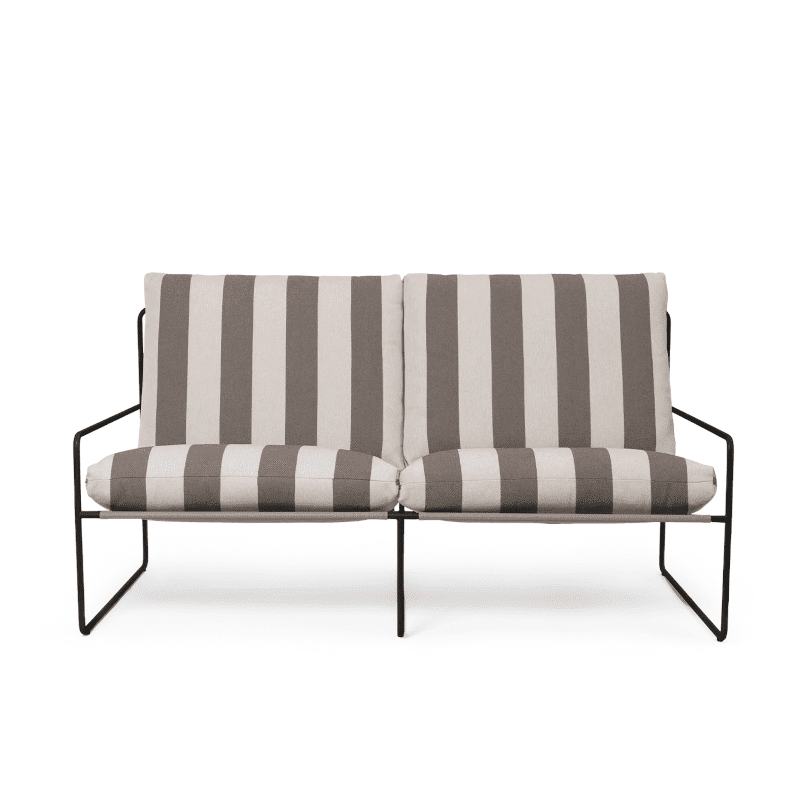 Lounge 2 Seater – Desert Stripe black/chocolate von Ferm Living