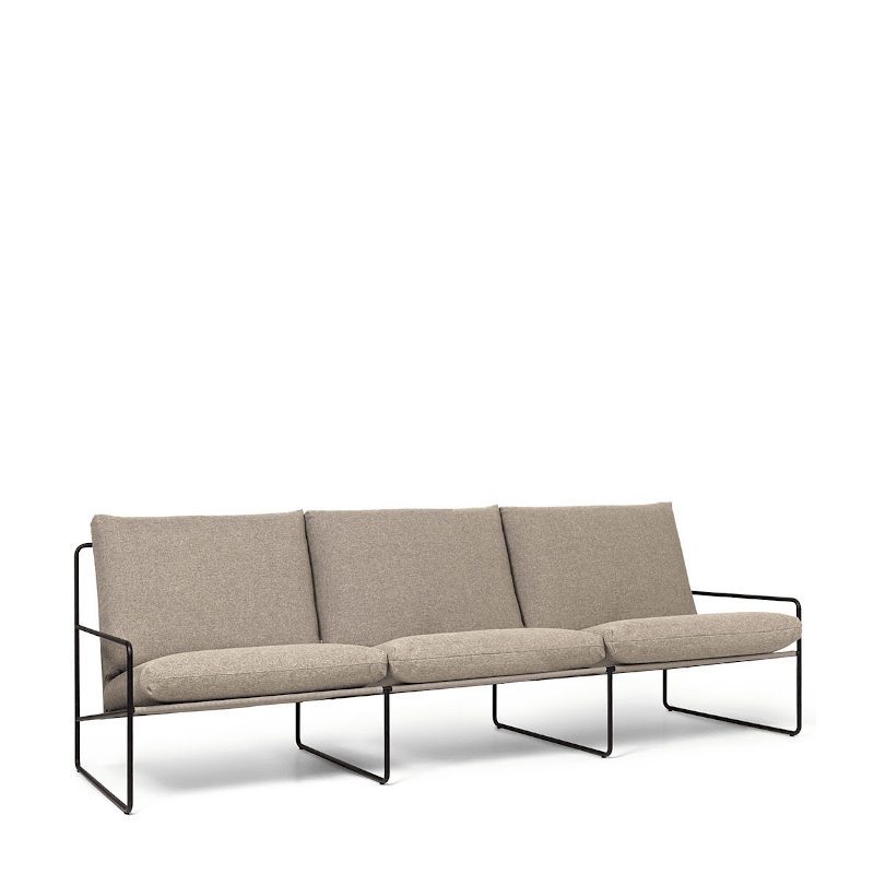 Lounge 3 Seater - Desert Dolce black/dark sand von Ferm Living