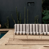 Lounge 3 Seater – Desert Stripe cashmere/chocolate von Ferm Living