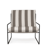 Lounge Chair – Desert Stripe black/chocolate von Ferm Living