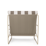 Lounge Chair – Desert Stripe cashmere/chocolate von Ferm Living