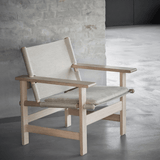 Lounge Chair - The Canvas Chair Oak soap von Fredericia