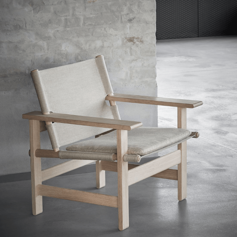 Lounge Chair - The Canvas Chair Oak soap von Fredericia
