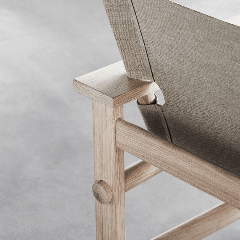Lounge Chair - The Canvas Chair Oak soap von Fredericia