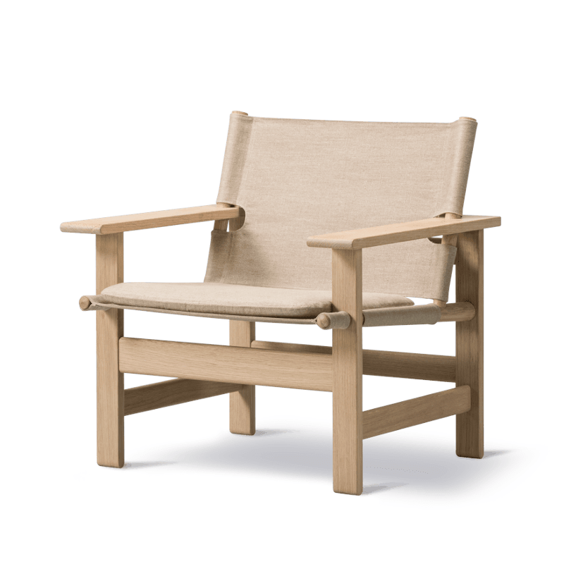 Lounge Chair - The Canvas Chair Oak soap von Fredericia