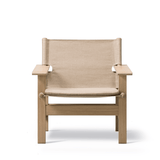 Lounge Chair - The Canvas Chair Oak soap von Fredericia