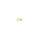 LULU Copenhagen - Ohrring Family Round brushed Gold

