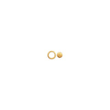 LULU Copenhagen - Ohrring Family Round brushed Gold

