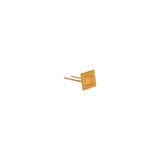 LULU Copenhagen - Ohrring Family Square brushed Gold