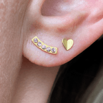 Ohrring - Heart wings Gold von Lulu copenhagen