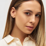 LULU Copenhagen - Ohrring Ice cone Crystal Gold