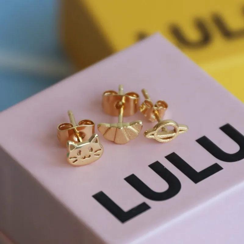 LULU Copenhagen - Ohrring The Cat Gold