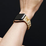 Machete - Uhrenarmband Apple Cognac/Silber