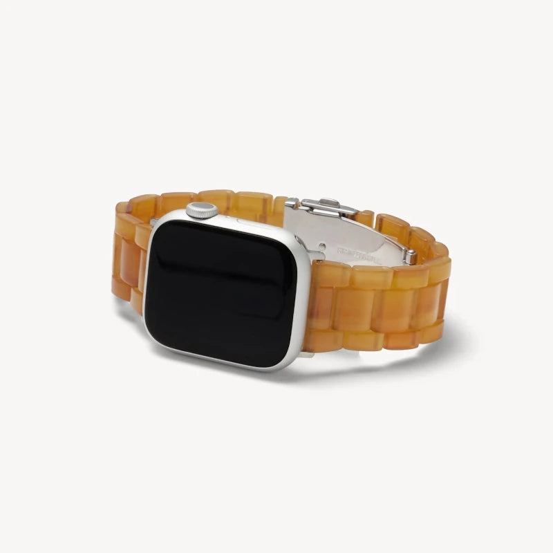 Machete - Uhrenarmband Apple Cognac/Silber