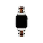 Machete - Uhrenarmband Apple Silber/Bourbon