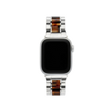 Machete - Uhrenarmband Apple Silber/Bourbon