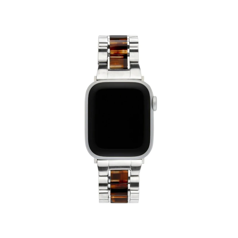 Machete - Uhrenarmband Apple Silber/Bourbon