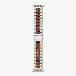 Machete - Uhrenarmband Apple Silber/Bourbon