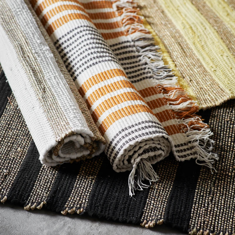 Madam Stoltz - Badematte Seagrass natural/yellow
