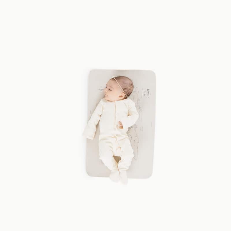 Matte micro World Map Leder