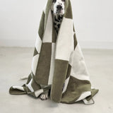 MiaCara - Dog Blanket Blocco Taupe/Natural M