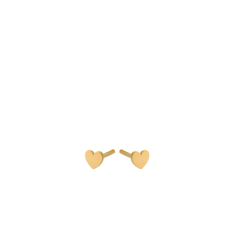 Mini Heart Earsticks gold von Pernille Corydon