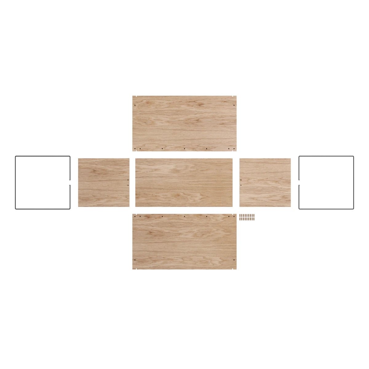MOEBE - Box Storage Oak/black

