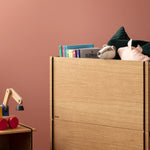 MOEBE - Box Storage Oak/black

