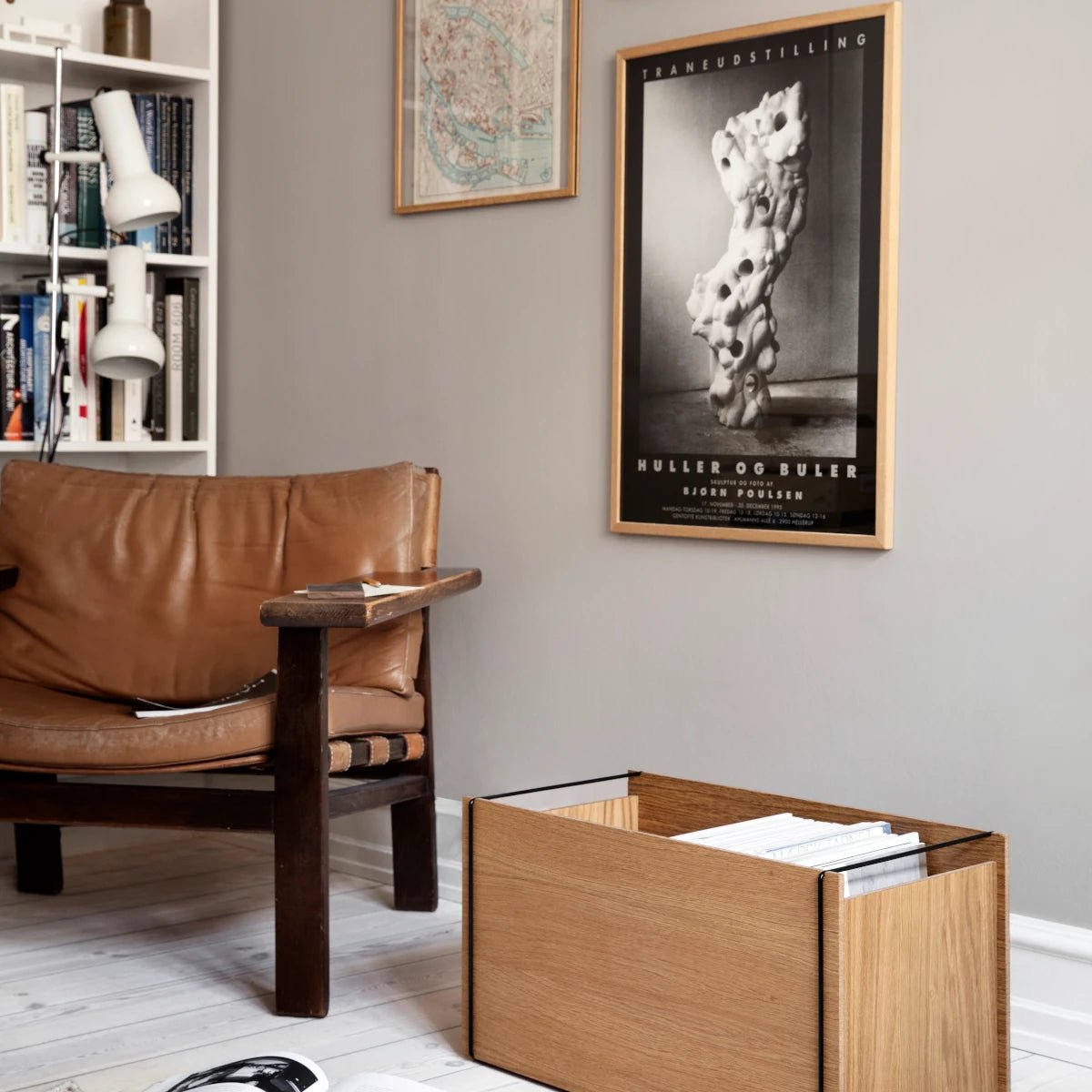 MOEBE - Box Storage Oak/black

