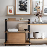 MOEBE - Box Storage Oak/black

