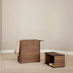 MOEBE - Box Storage Smoked Oak/black