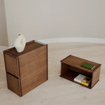 MOEBE - Box Storage Smoked Oak/black