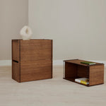 MOEBE - Box Storage Smoked Oak/black