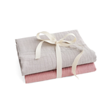 Muslin - Baby 2er Set stone grey & blush von ooh noo
