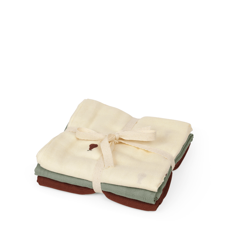 Muslin Squares - Pear 3er Set von Ferm Living