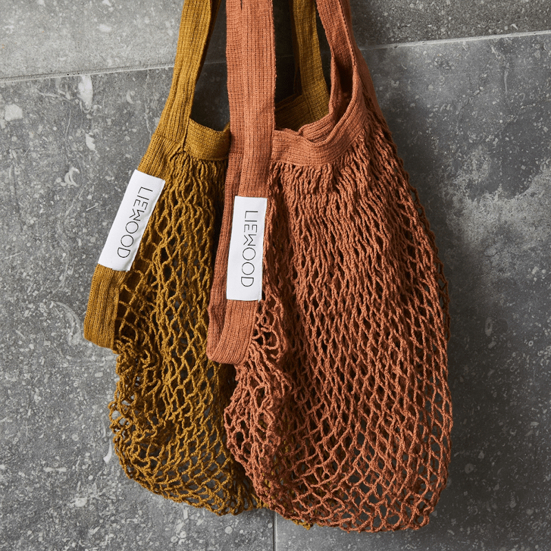 Netztasche – Mesi mesh Terracotta von Liewood