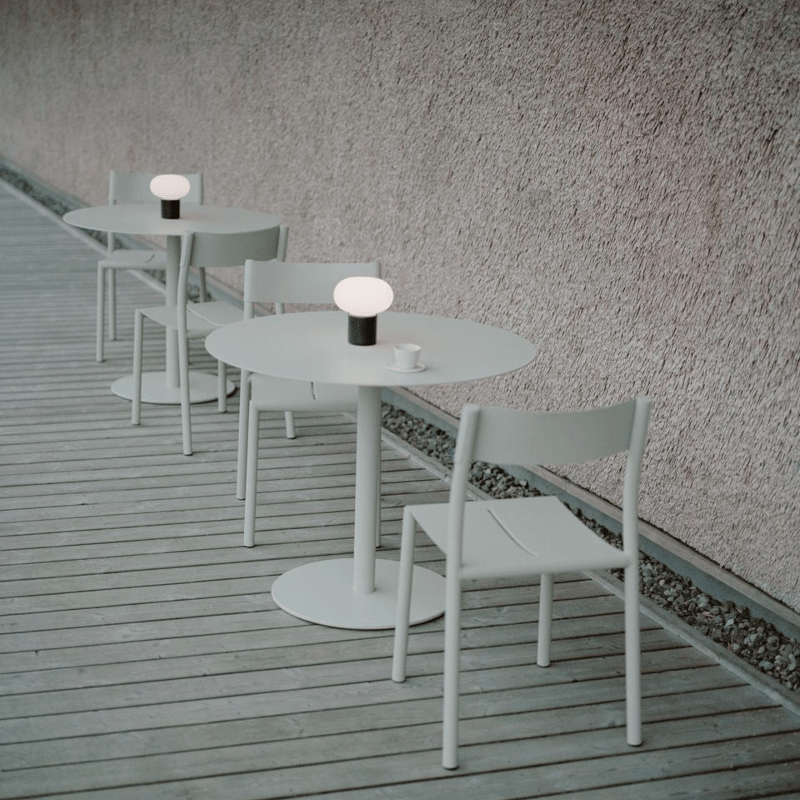 New Works - Bistrotisch May Light Grey 90