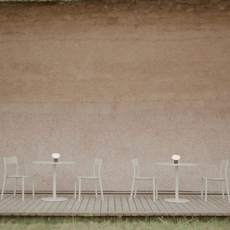 New Works - Bistrotisch May Light Grey 90
