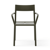 New Works - Stuhl mit Armlehne May Dark Green