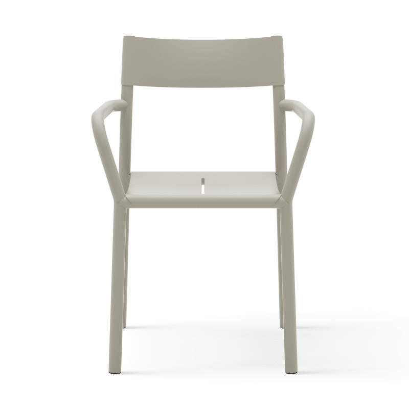 New Works - Stuhl mit Armlehne May Light Grey