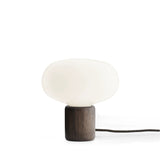 New Works - Tischleuchte Karl-Johan Smoked Oak/White Opal Glass