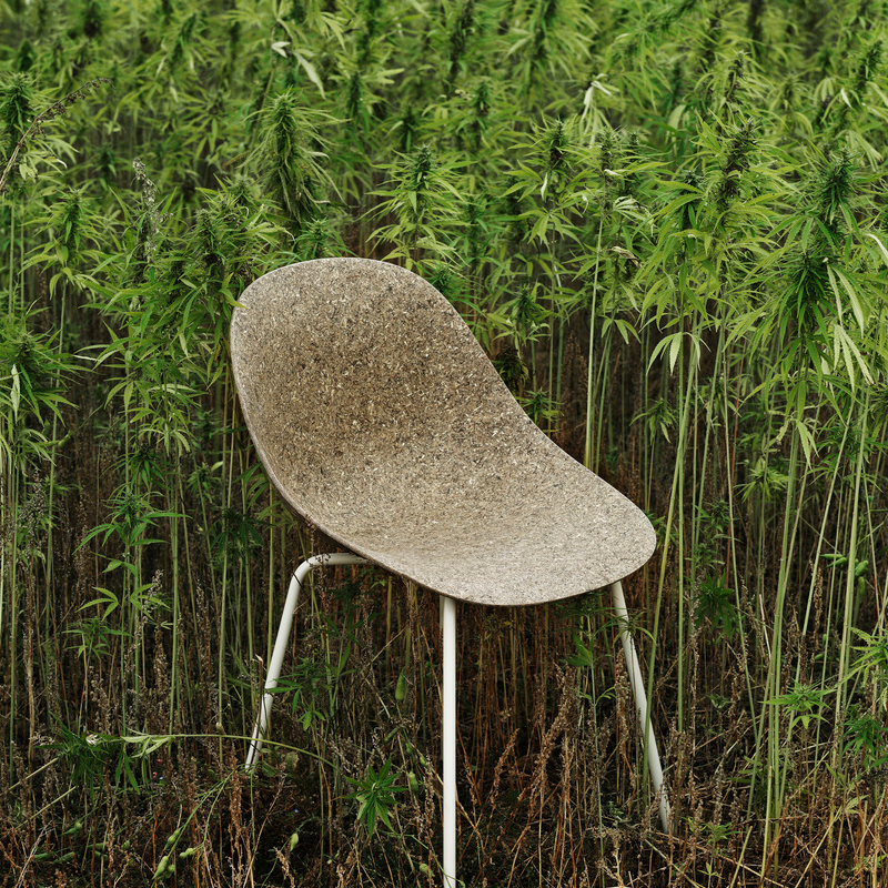Normann Copenhagen - Stuhl Mat seaweed/cream