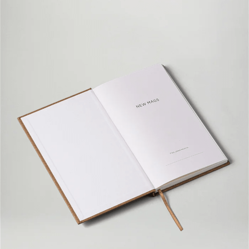 Notizbuch - Hardcover Brown/Blank von New Mags